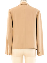 Celine Khaki Cropped Jacket Jacket arcadeshops.com