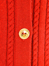 Celine Cable Knit Cardigan Top arcadeshops.com