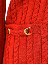 Celine Cable Knit Cardigan Top arcadeshops.com
