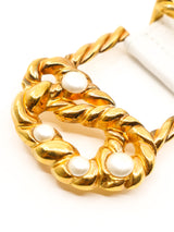 Faux Pearl Embellished Waist Belt Accessory arcadeshops.com