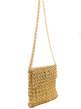 Metallic Gold Chain Bag Accessory arcadeshops.com
