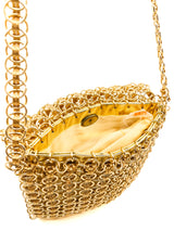 Metallic Gold Chain Bag Accessory arcadeshops.com