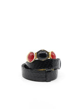 Judith Leiber Semiprecious Stone Snake Belt Accessory arcadeshops.com