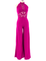 Fuchsia Chenille Jumpsuit Jumpsuit arcadeshops.com