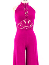 Fuchsia Chenille Jumpsuit Jumpsuit arcadeshops.com