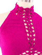 Fuchsia Chenille Jumpsuit Jumpsuit arcadeshops.com