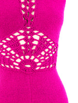 Fuchsia Chenille Jumpsuit Jumpsuit arcadeshops.com