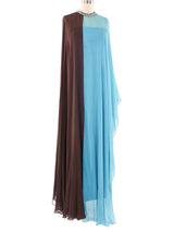 Colorblock Chiffon Caftan Dress arcadeshops.com