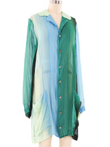 Issey Miyake Ombre Silk Jacket Jacket arcadeshops.com