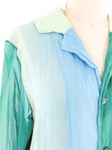 Issey Miyake Ombre Silk Jacket Jacket arcadeshops.com