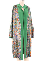 1920's Printed Lame Reversible Robe Jacket arcadeshops.com