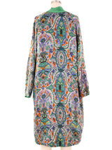 1920's Printed Lame Reversible Robe Jacket arcadeshops.com