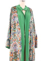 1920's Printed Lame Reversible Robe Jacket arcadeshops.com