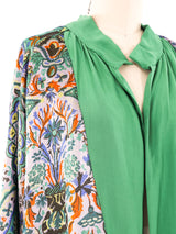 1920's Printed Lame Reversible Robe Jacket arcadeshops.com