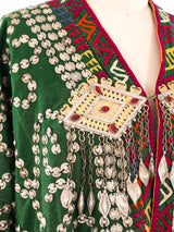Afghani Coin Embellished Coat Jacket arcadeshops.com