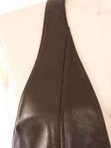 Thierry Mugler Leather Halter Top Top arcadeshops.com