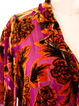 Yohji Yamamoto Velvet Burnout Floral Jacket Jacket arcadeshops.com