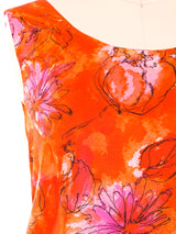 Floral Wrap Tank Dress Dress arcadeshops.com