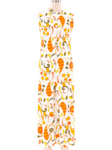 1960's Paisley Floral Jumpsuit Jumpsuit arcadeshops.com