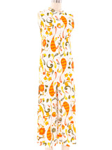 1960's Paisley Floral Jumpsuit Jumpsuit arcadeshops.com