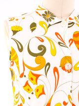 1960's Paisley Floral Jumpsuit Jumpsuit arcadeshops.com