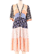 Jeff Banks Mixed Print Ruffle Dress Dress arcadeshops.com