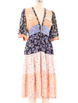 Jeff Banks Mixed Print Ruffle Dress Dress arcadeshops.com