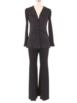 1970's Polka Dot Pant Suit Suit arcadeshops.com