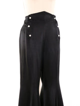 Thierry Mugler Flared Sailor Style Pants Bottom arcadeshops.com