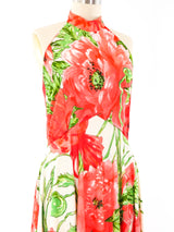 Poppy Printed Halter Maxi Dress Dress arcadeshops.com