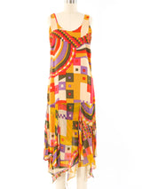 Psychedelic Printed Flutter Dress and Jacket Dress arcadeshops.com