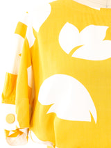 Yves Saint Laurent Leaf Print Skirt Ensemble Suit arcadeshops.com