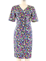 Yves Saint Laurent Abstract Printed Skirt Ensemble Suit arcadeshops.com