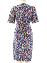 Yves Saint Laurent Abstract Printed Skirt Ensemble Suit arcadeshops.com