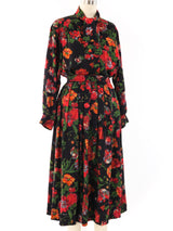 Ungaro Dark Floral Skirt Ensemble Suit arcadeshops.com