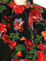 Ungaro Dark Floral Skirt Ensemble Suit arcadeshops.com