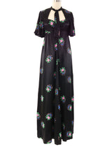 Sally Browne Floral Satin Dress Dress arcadeshops.com