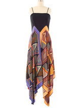 1970's Scarf Maxi Dress Dress arcadeshops.com