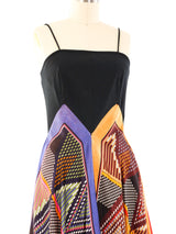 1970's Scarf Maxi Dress Dress arcadeshops.com