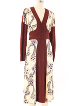 Ossie Clark Celia Birtwell Printed Crepe Dress Dress arcadeshops.com
