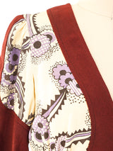 Ossie Clark Celia Birtwell Printed Crepe Dress Dress arcadeshops.com