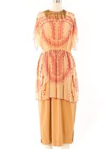 Zandra Rhodes Beaded Fringe Flutter Dress Dress arcadeshops.com