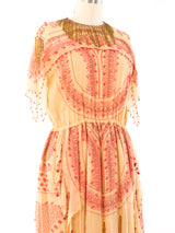 Zandra Rhodes Beaded Fringe Flutter Dress Dress arcadeshops.com