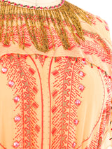 Zandra Rhodes Beaded Fringe Flutter Dress Dress arcadeshops.com