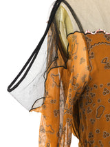 Zandra Rhodes Printed Chiffon Maxi Dress Dress arcadeshops.com