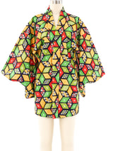 Graphic Printed Haori Kimono Jacket arcadeshops.com