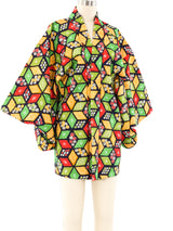 Graphic Printed Haori Kimono Jacket arcadeshops.com