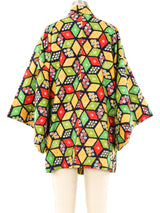 Graphic Printed Haori Kimono Jacket arcadeshops.com