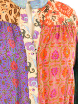 Judith Ann Patchwork Scarf Printed Silk Dress Dress arcadeshops.com