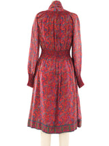Treacy Lowe Paisley Printed Silk Dress Dress arcadeshops.com